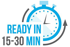Ready in 15-30 Min